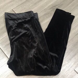 Torrid Full Length Signature Waist Black Velvet Leggings size 2X